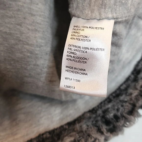 Original Weatherproof Vintage Gray Sherpa Pullover Size Small Soft - Picture 9 of 11